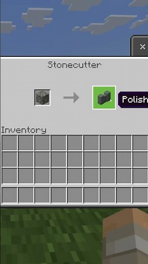 How to Make Polished Tuff Walls With a Stone Cutter in Minecraft #Shorts