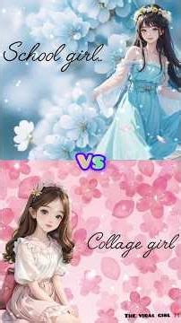 school girl vs collage girl lifestyle fashion challenge 💗 ✨.. comment next what I make 🎀 ..#gift
