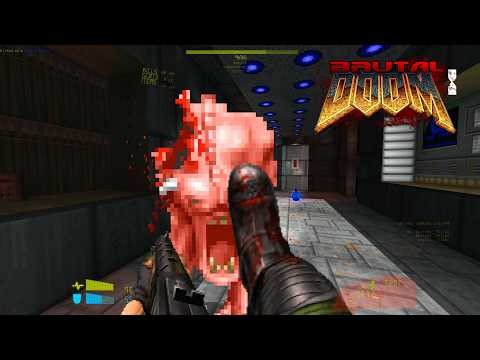 BRUTAL DOOM V22 (Test5 RC2) - Absolute Extinction - E1M2: Processing Bay | 4K/60