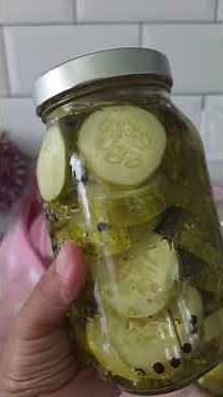 Do you pickle cucumbers that are a bit past their prime? I put them in jars too, using the same b...