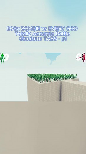 200 Zombies vs Every God in TABS - Epic Battle Showdown