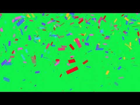 Confetti Pop green screen with Sound Effect 🎉 | 4K Green Screen Overlay | Direct download