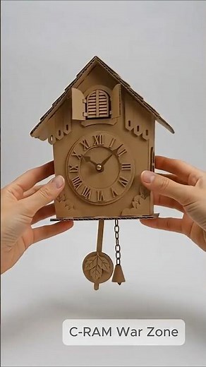 This Cardboard Cuckoo Clock #craft #amazing #Cardboard
