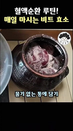 혈액순환 루틴 비트효소 🫜조금씩 가볍게 만들기 #비트 #채소비트 #비트먹는법 #비트효소 #비트주스 #일흔집밥 #혈액순환
