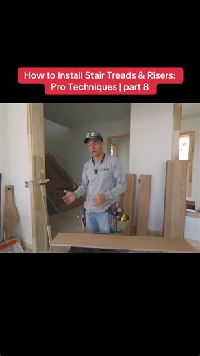 How to Install Stair Treads & Risers: Pro Techniques | part 8