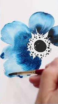 Watercolor Tutorial | Anemone Flower Step by Step for Beginners