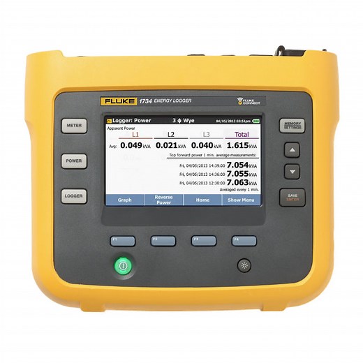 Fluke 1734 Three-Phase Electrical Energy Logger
