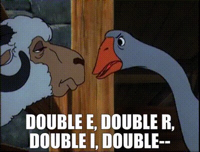 double E, double R, double I, double--