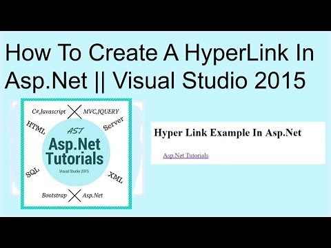 How to create hyperlink in asp.net || visual studio 2015