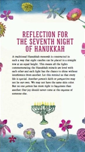 Hanukkah Night 7: Celebrating Equality and Happiness for All