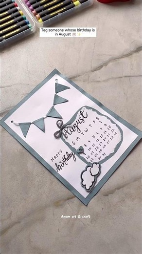DIY Easy and unique birthday card || wait for the final look….it’s adorable 🎂✨