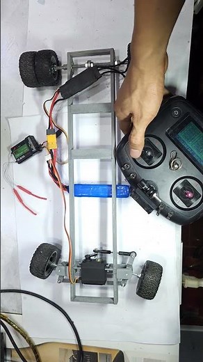 How to make a RC car front steering system, Made from PVC pipe #rc #diy #handmade #rccar