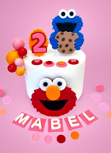 Elmo Cake Topper Cookie Monster Cake Topper Boy or Girl Birthday Cake Decor Edible Fondant - Etsy