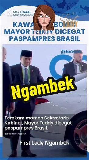 First Lady Ngambek: Teddy Dicegat Paspampres Brasil - Video Stitch Explained