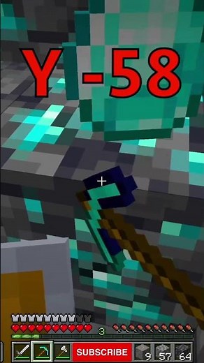 The Best Y Level To Find Diamonds In Minecraft😎