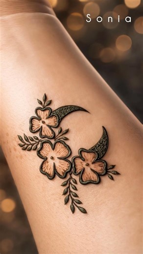 Most Beautiful Eid Moon Mehndi Design 🌙 #shorts #mehndi