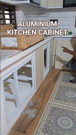 how to make aluminium kitchen cabinet door #shorts