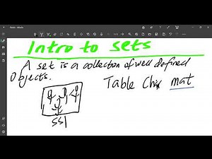 Introduction to sets- Part 1