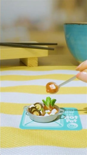 What's going in your mini hot pot? 🥬🍤🍄‍🟫🍲 #Miniverse #MiniverseCafe