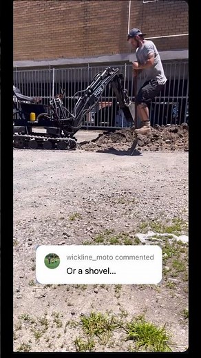 Towable backhoe vs 40y.o Gravel! #harborfreight #chinesedigger #machinery #construction #landscaping