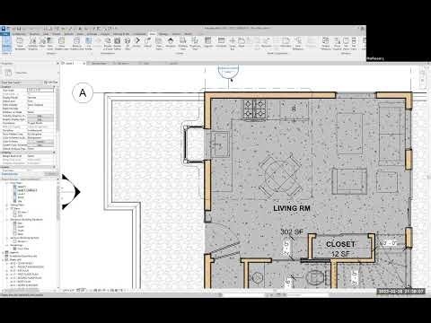 REVIT: Enlarged Kitchen Plan and Interior Elevations