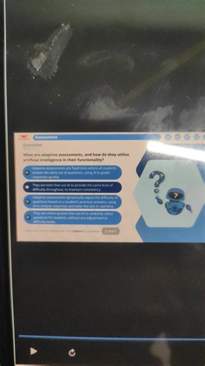 What are adaptive assessments, and how do they utilise artifici... | Filo