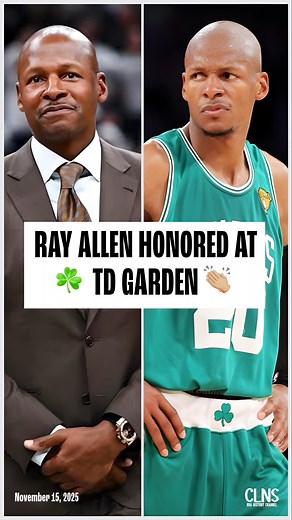 Ray Allen was honored w an updated HOF jacket Saturday night at TD Garden in Boston ☘️ Ray Allen’s run in Boston was short but era-defining. As a cornerstone of the 2008 championship core, he reshaped the Celtics’ offense with elite shooting, spacing, and discipline. He hit countless momentum-shifting threes, delivered in big playoff moments, and embodied a level of professionalism that helped set the tone for the new Big Three era. Before heading to Miami, Ray left Boston with a title, an All-S
