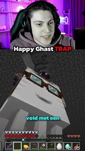 Happy Ghast TRAP In Minecraft!? #shorts #minecraft #feed