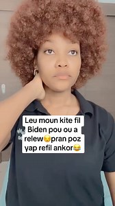 Leu moun kite fil Biden nan relew🙄🙄🙄🙄li gn foli refil ankor 🙄🙄🙄pa kitem fache ase 🤣pa bliye voye minut sou Ding bay proch ou Haiti tout kote nan carayib la mete promocode:Caro7 pouw ka jwen 50% rabais sou Haiti 🇭🇹 | Caro VIEUX SHOW