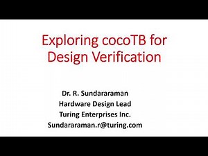 Design Verification with cocoTB