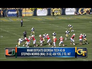 Miami Wins OT Thriller Over Georgia Tech