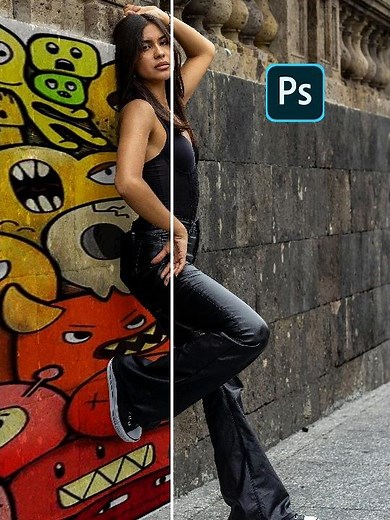 Adobe Photoshop Tips 2025 - How to Create Mural Painting Effect #shorts