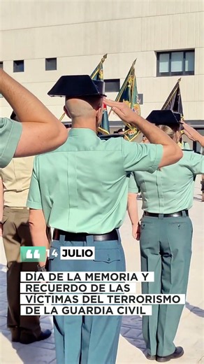 🕊️ 14 de julio | Día de la Memoria y Recuerdo de las Víctimas del Terrorismo de la #guardiacivil