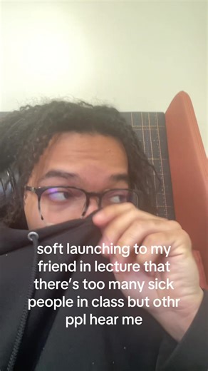 hearing crunchy coughs, sniffels and a 🥷 started blowing his nose 😭 the bathroom is right outside😭 #fyp #sickness #softlaunch #collegelife