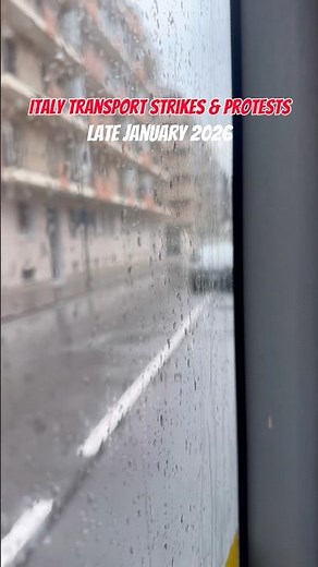Italy Transport Strikes & Protests: Second Half of January 2026! #mondoamore #Shorts #YoutubeShorts