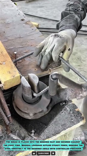 Rebar Bending Tool: Manual Steel Bar Shaping with Compact Lever System