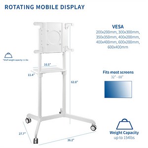 Rotating TV Cart for 32" to 88" TVs
