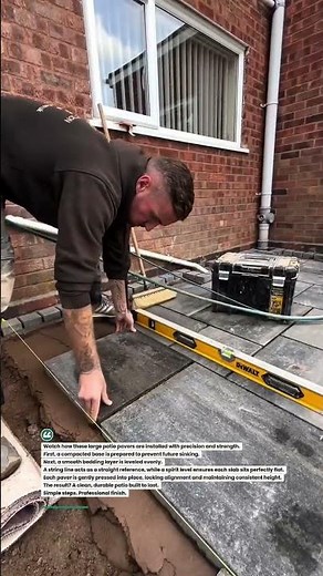 Perfect Patio Paver Installation Method #Landscaping #PaverInstall #Construction