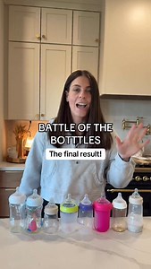 Battle of the Bottles: THE RESULTS 🍼 Boon Nursh is the best baby bottle of 2025 and my honest recommendation if you're in a similar situation! Less parts, no leaks, easy to hold and clean! We’re using the Curve nipple which passes the triangle test ✔️ And the best unexpected bonus is it grows with baby easily converting into a sippy snack cup! 👉 Want the full scores and details on every bottle? Watch the Battle of the Bottles series to see exactly how each one ranked! #battleofthebottles #baby