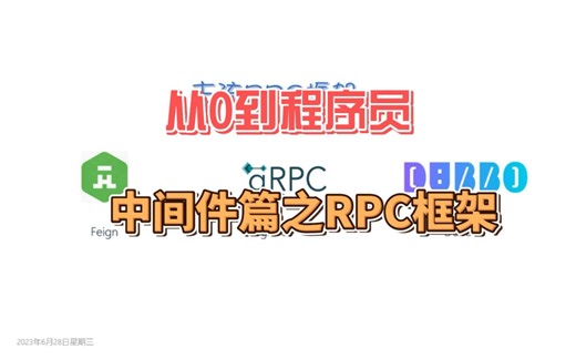 从0到程序员：中间件之RPC框架