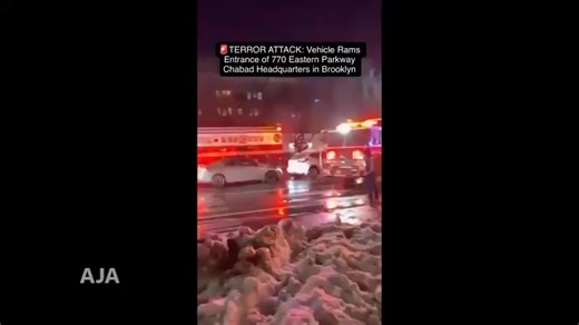 BREAKING: ATTACK ON CHABAD HQ Car ramming. Dramatic video sent to AJA. NY: On the evening of January 28, 2026 (Wednesday) 8:45pm, a vehicle intentionally rammed into an entrance of 770 Eastern Parkway in Crown Heights, Brooklyn, New York. This address is the world headquarters of the Chabad-Lubavitch movement, a major and iconic synagogue and spiritual center often simply called "770." The driver exited the vehicle and was quickly taken into custody by the NYPD. More info to follow. | Australian