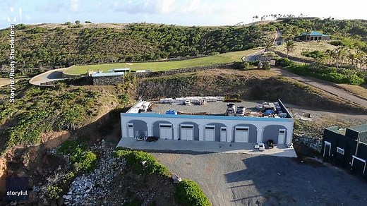 Drone footage shows Jeffrey Epstein's private island