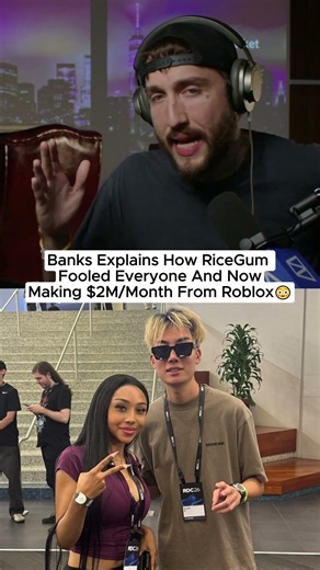 Banks Explains How RiceGum Fooled Everyone And Now Making $2M/Month From Roblox😳 #fazebanks #ricegum