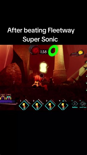 Defeating Fleetway Super Sonic in Roblox