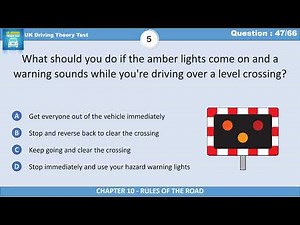 Level Crossing Warnings: What to Do in Emergencies | UK Driving Theory Test