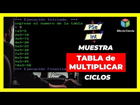 ▷ ALGORITHM that DISPLAYS MULTIPLICATION TABLE from 1 to 10 in PSEINT