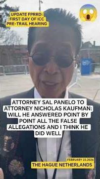 UPDATE FPRRD ICC FIRST DAY OF THE PRE-TRAIL HEARING BRING HIM HOME #saraduterte #bbm #shorts