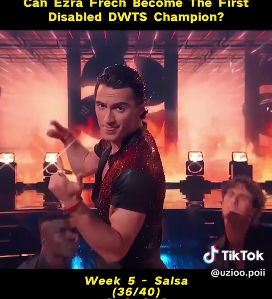 Breaking barriers and stealing the spotlight! 🔥🏆 #DWTS #EzraFrech #DaniellaKaragach #DancingWithTheStars #Mirrorball