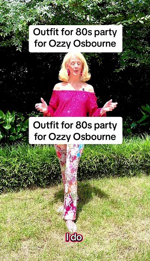 Outfit for 80's Party Inspired by Ozzy Osbourne