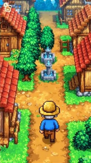 8bit pixel village walkthrough